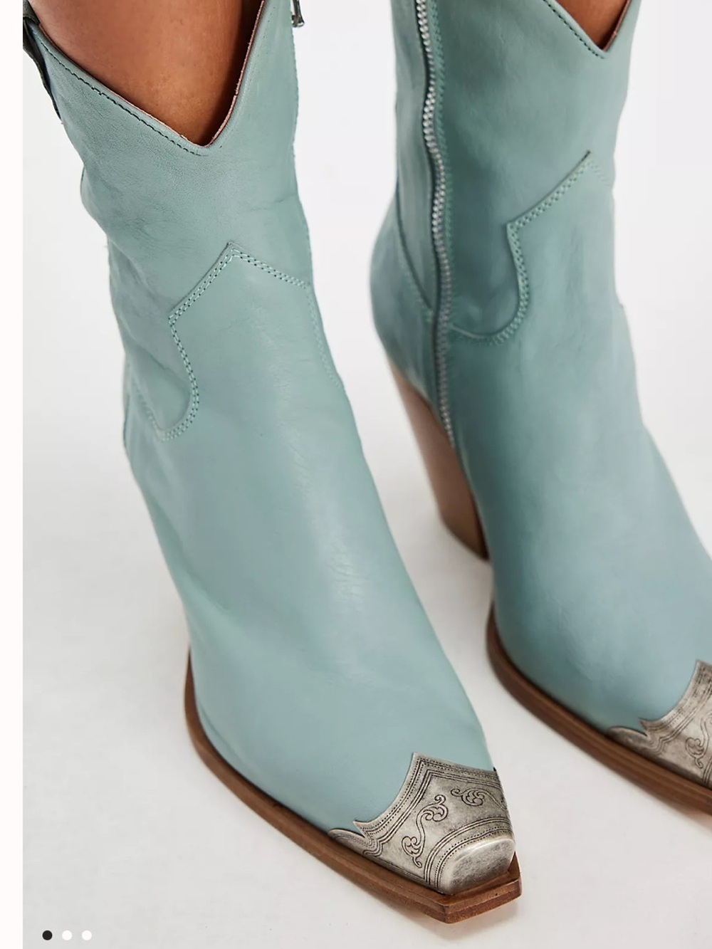 Free people Brayden Western Boots in blue sz 40
